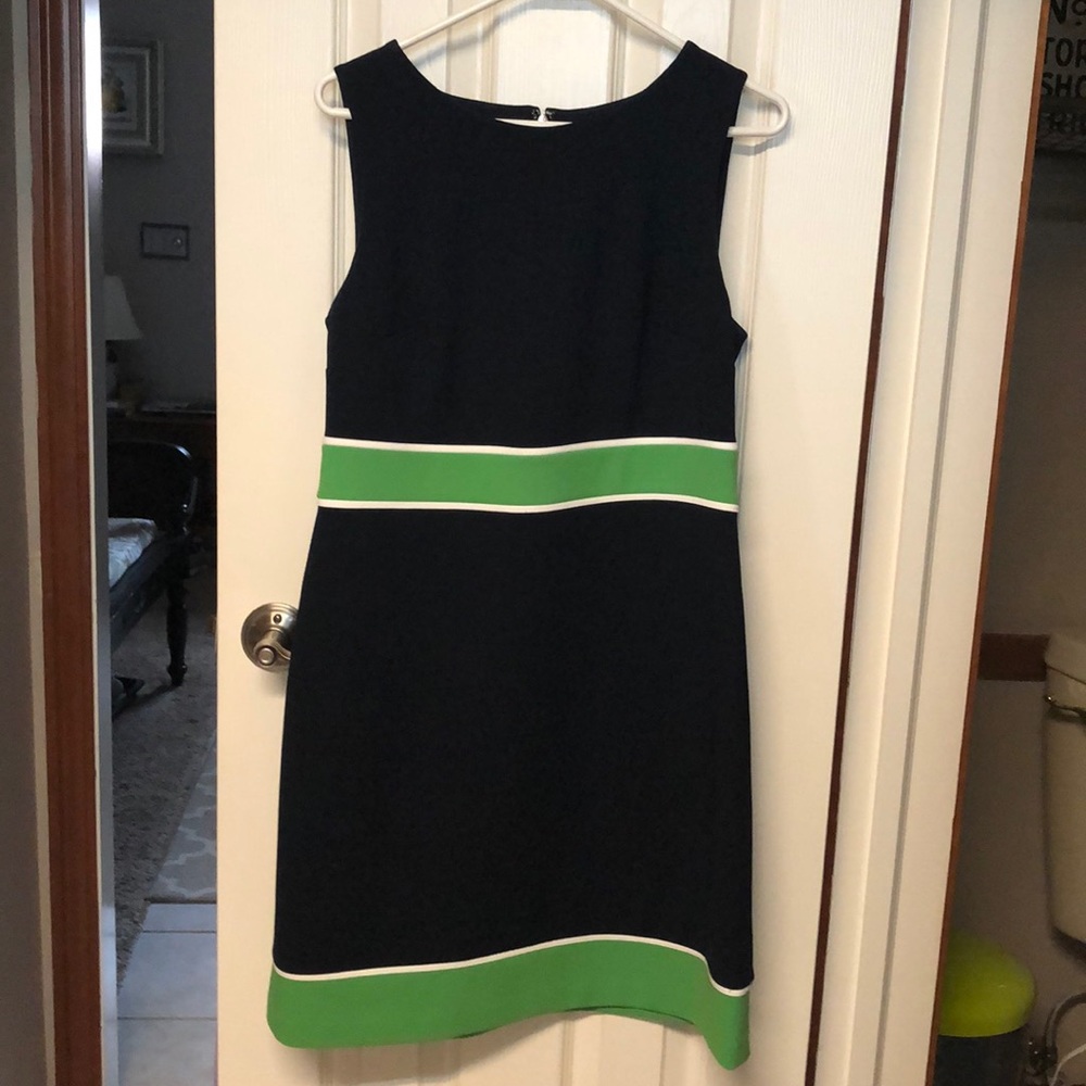Tommy Hilfiger Navy & Green Dress
